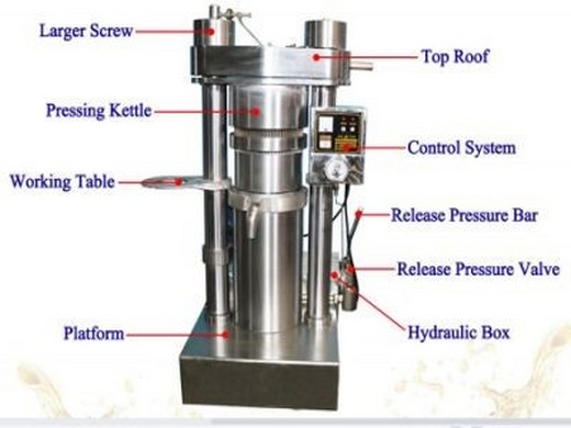 hydraulic sesame oil press machine cold press oil in thailand